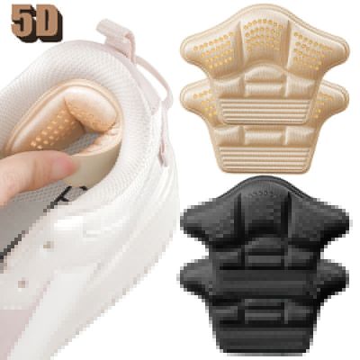【CW】 1Pair 5D Shoe Foot Cushion Shoes Adjustable Antiwear Insoles Heel Protector Ankle Sticker Insole Brioche New