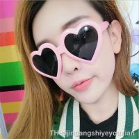 【LZ】❇✶  2023 Fashion Pink Heart Sunglasses For Girls Cat Eye Vintage Brand Designer Black Red Heart Shape Sun Glasses For Women UV400