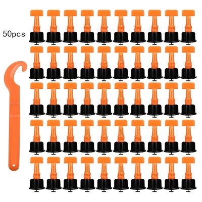 【CW】 50pcs Reusable Leveling System Replaceable Needle Pin for Wall Floor Laying Leveler Spacer Wedge Crossers Locator