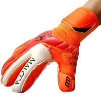kids professional goalkeeper gloves finger protection thick latex soccer goalkeeper gloves soccer goalkeeper gloves
