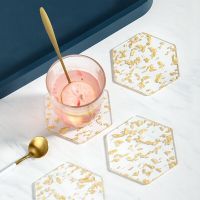 Acrylic Coaster Heat Insulation Table Mat Decorative Cup Cup Place Holder Anti-skid Mats Table Coffee Kitchen Accessories Cups  Mugs Saucers