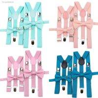 ☫♧ Cotton Linen Solid Suspender Bowtie Sets Men Women Boy Girl Kids Children Wedding Y-Back Straps Braces Butterfly For Pants Skirt