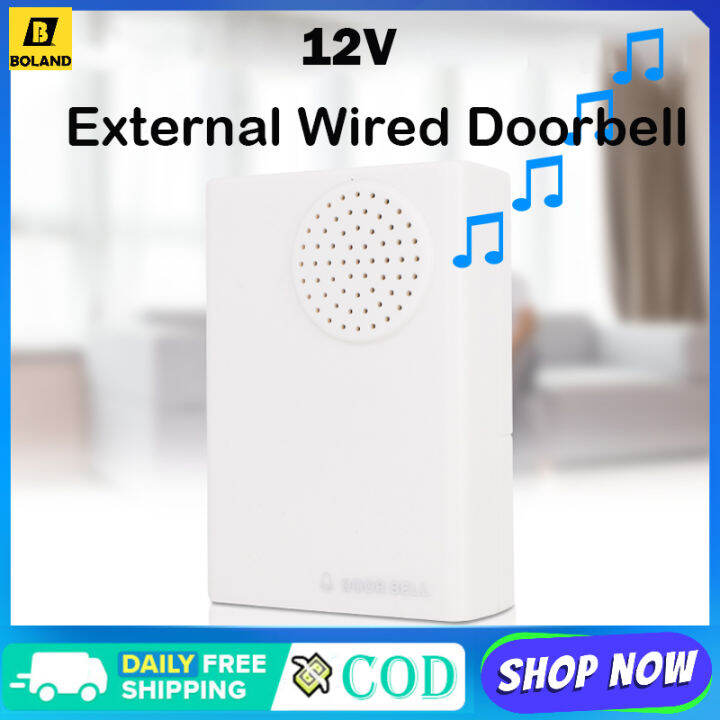 Boland Electronic Wire Wired Door Bell Doorbell DingDong Dry Battery