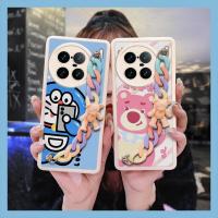 Anti drop airbag phone case Phone Case For VIVO X90 Pro+ 5G/X90 Pro Plus/V2227A imitation leather Solid color Cartoon