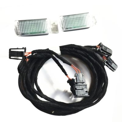 LED Footwell Light Foot Lamp Cable Wiring Harness for PASSAT B7 B8 CC Golf 7 MK7 7.5 Jetta Tiguan MK2 5GG947409