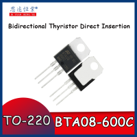 10ชิ้น BTA08 BTA08-600C ถึง-220 8A/600V แบบไบไดเนชันไทริสเตอร์ต่อ220ของใหม่และดั้งเดิม