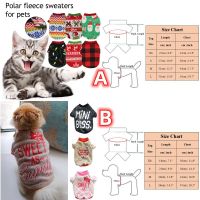 ZZOOI Christmas Dog Clothes Small Dog Sweatshirt Pet Clothes Cat Sweater Star Pattern Winter Fashion Fleece Round Neck Short Sleeves