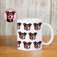 Personalized Pet Mug Custom Dog Cat Photo Ceramic Cup 325ML 11oz Creative DIY Gifts Coffee Milk Water Mugs for Family Cute Gift