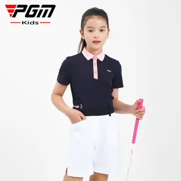 PGM Short Sleeve Women Golf Polo Dress Elastic Skirts Dress Quick Dry  Sportswear
