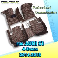 RHD Car floor mats for AUDI S1（Two doors）2014 2015 2016 2017 2018 Custom auto foot Pads automobile carpet cover