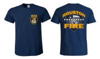 Summer Fashion Hot Sale Men Cotton T Shirt HFD Houston Fire Dept Fighter Design T Shirt Cool Tees Tops Harajuku Streetwear