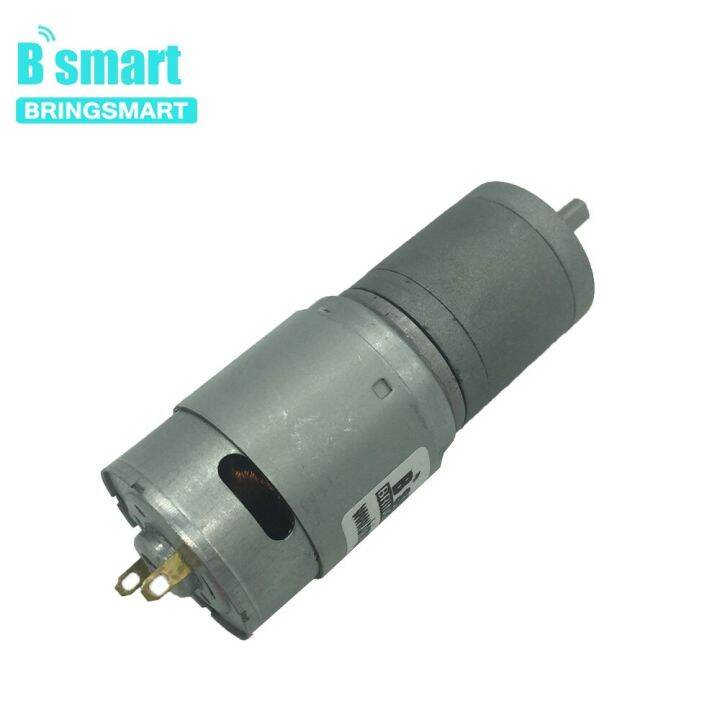 2023-hot-chexiuhua-bringsmart-มอเตอร์-jga25-385มอเตอร์เกียร์เกียร์จอ-dc-ความเร็วต่ำ12v-แรงบิดสูง24v-เพลากลมเกียร์โลหะกลับด้านสำหรับ-diy