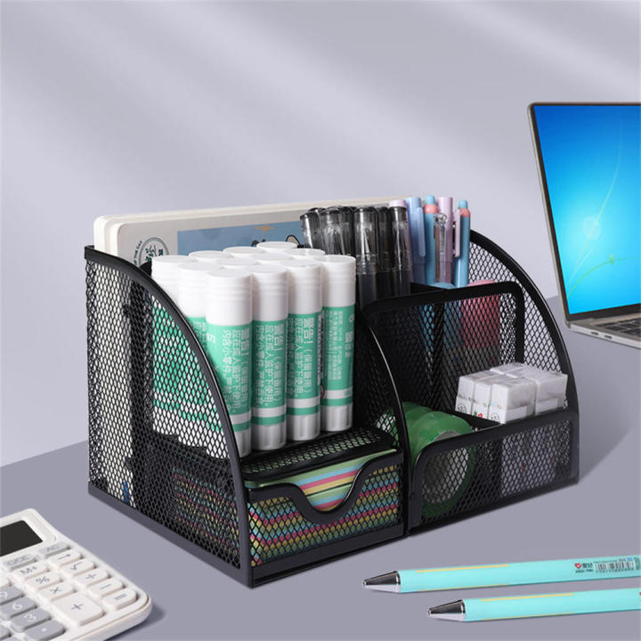 clips-box-for-office-use-school-stationery-storage-rack-metal-mesh-storage-holder-office-desk-organizer-square-container-organizer