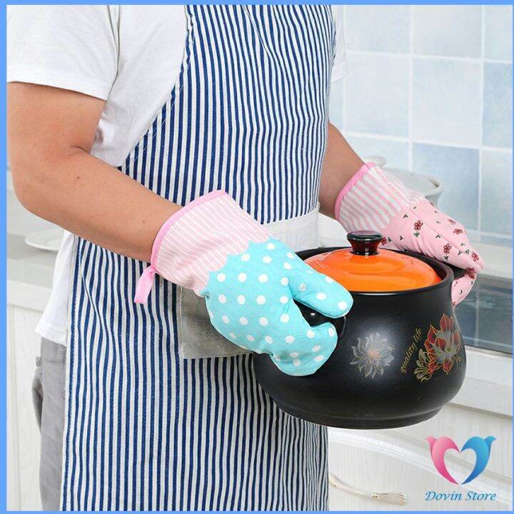 dovin-ถุงมือกันความร้อนสำหรับห้องครัว-ถุงมือไมโครเวฟ-ถุงมือเตาอบ-kitchen-insulated-gloves