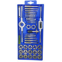 High precision 40pcs tap and die tools set metric Essential Threading Home Tool Cutting Threads Gauge Kit