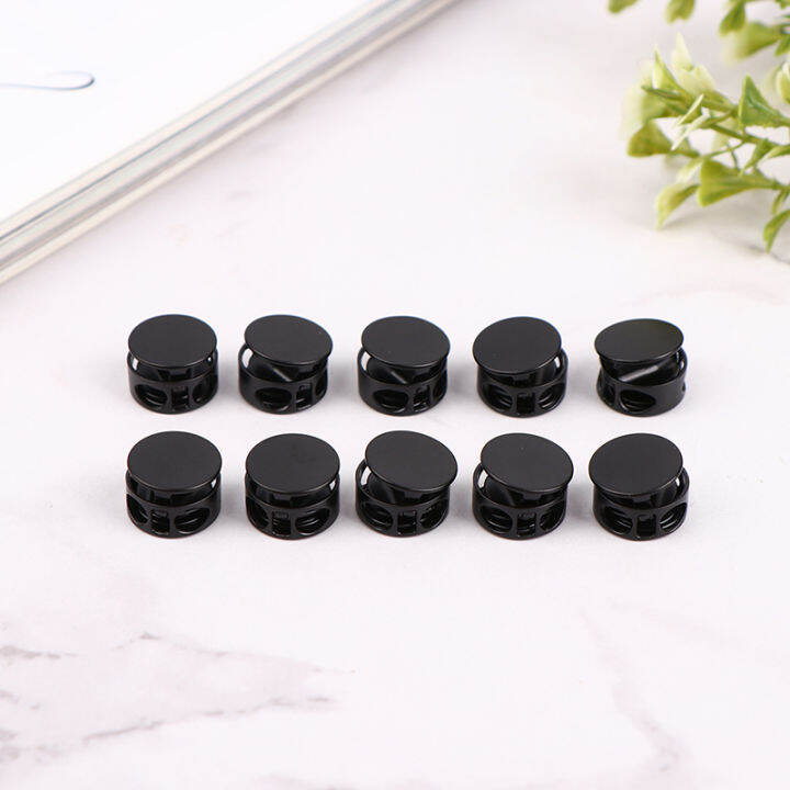 10pcs Cord Lock Stopper Clamp Toggle Clip for Shoelace Lanyard