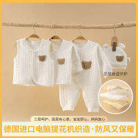 AAABaby Jumpsuit อบอุ่น,แจ็คเก็ตผ้าฝ้ายสำหรับเด็ก,หลังครึ่ง,เสื้อกั๊กแรกเกิด,Romper ฤดูใบไม้ร่วงและฤดูหนาว,ชุดปีนเขาชั้นอากาศไม่มีกระดูก