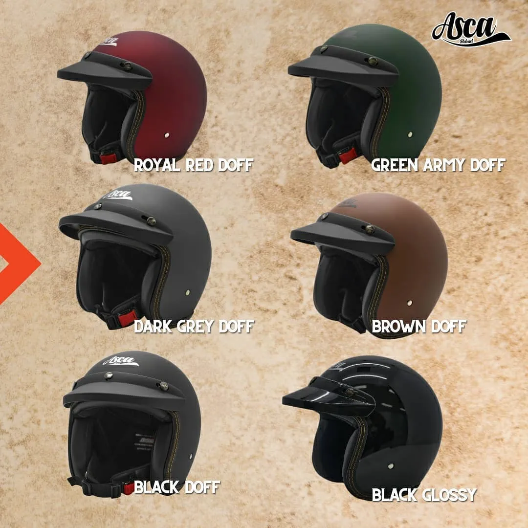 Helm Asca Buble Pad / Helm Bogo / Helm Retro / Helm Classic / Helm Mirip  Cargloss / Bukan helm Jpn / Bukan helm Kyt / Bukan Helm Nhk #Helm Asca  Original | Lazada Indonesia