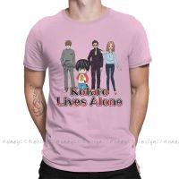 Fashion Kotaro Lives Alone Men Clothing Animation T-Shirt Summer O Neck Shirt Short Sleeve Plus Size