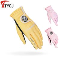 ►◄ Free shipping for two pairs. Golf gloves for women Korean version non-slip and wear-resistant gloves. One pair for left and right hands.