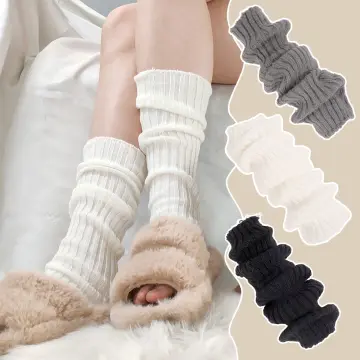 Woman Girl Y2K 80s Knit Leg Warmer Punk Calf Sleeve Socks Shoes Boot  Accessories