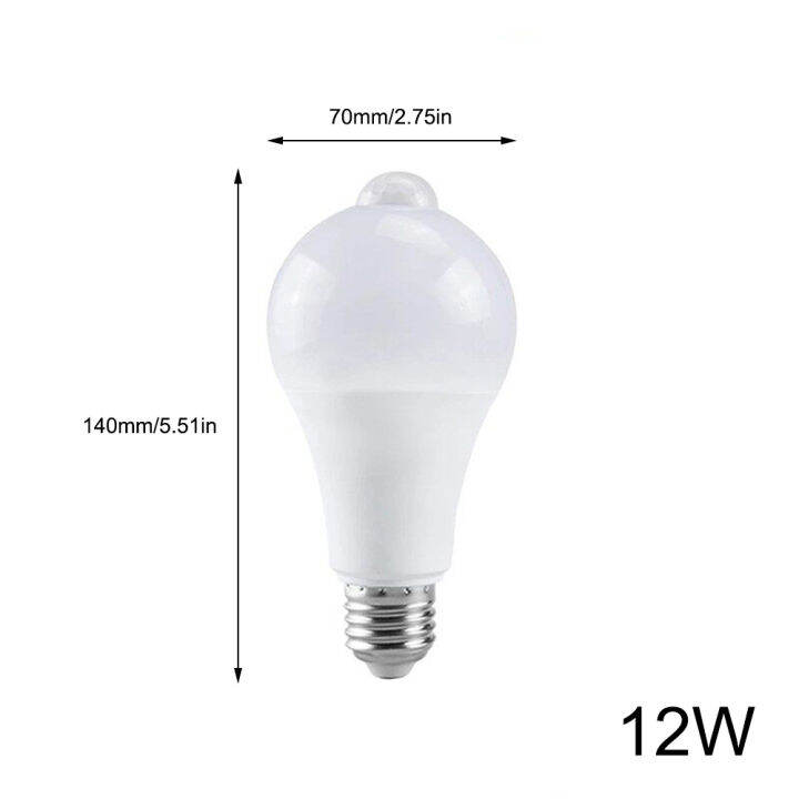 คลังสินค้าพร้อม-หลอดไฟเซ็นเซอร์ตรวจจับความเคลื่อนไหว-e27เปิดใช้งานการเคลื่อนไหว-dusk-to-dawn-หลอดไฟรักษาความปลอดภัย-pir-motion-sensor-lamp
