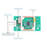 โมดูล Rfid เครื่องอ่านแบบไร้สาย13.56Mhz 125Hz ความถี่คู่เครื่องอ่านบัตร Id Ic Wg34 Wg26