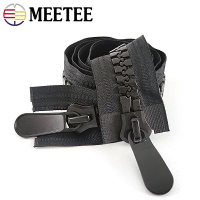 ☊ 20 70-150cm Large Resin Zipper Double Single Slider Black Open-End Zippers for Bag Jacket Tent DIY Sewing Supplies Accessories