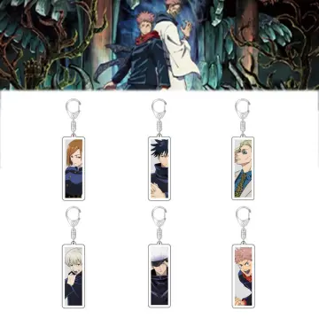 Japan Anime Jujutsu Kaisen Keychain Kawaii Figures Cosplay Itadori Yuji  Satoru Gojo Pendant Car Key Ring Bag Accessories Jewelry