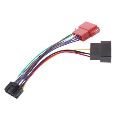 【YF】 Car Stereo Radio Plug ISO Wiring Harness Adapter Connector 16 Pin for KENWOOD