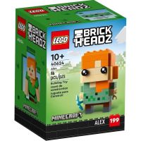 ~ *ชุดตัวต่อเลโก้ Brickheadz Minecraft 40624 Alex Rare ของเล่นสะสม สําหรับเด็ก