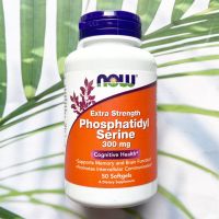 (Now Foods®) Extra Strength Phosphatidyl Serine 300 mg 50 Softgels อาหารเสริม ฟอสฟาติดิล ซีรีน