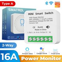 16A สวิตช์ไฟ DIY อัจฉริยะ Wi-Fi ขนาดเล็ก220V รองรับ2วิธีควบคุมเวลาโมดูลอัตโนมัติแอปสำหรับ Alexa Google Home