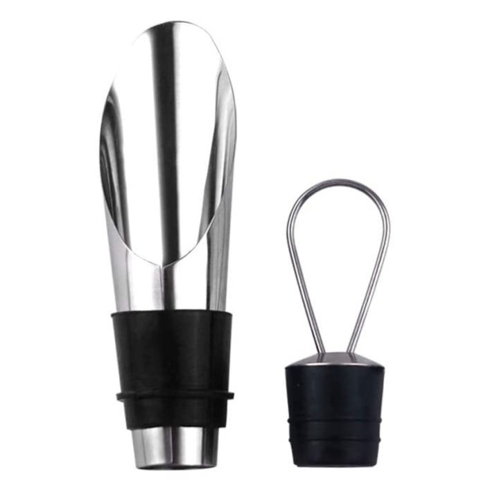 In Stock】Wine Pourer And Stopper Set Wine Pourer Spouts Stainless Steel  Stopping Pour Spout For Wine Beverage Beer Liquid Dispenser