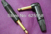 1ชิ้น Neutrik Np2rx-b ชุบทองสเตอริโอมุมขวาหูฟังเสียบ