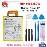 100 Orginal Huawei HB416683ECW 3550mAh Battery For HUAWEI Nexus 6P Nexus6P H1511 H1512 Mobile Phone Batteries Tools new brend Clearlovey