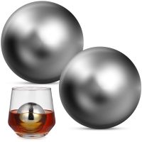 【CW】 Whiskey Cubes Stones Reusable Metal Drinks Set Spheres Stone Mold Chilling Gifts Men Beer