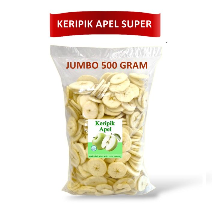 Keripik Buah Apel Kemasan Jumbo 500 Gram Oleh Oleh Khas Malang Lazada