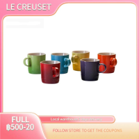 le creuset ถ้วยไอศกรีม 6 ชิ้นกาแฟ 350 มล.แก้วมัคแก้วน้ำเซรามิกสายรุ้งเรนโบว์