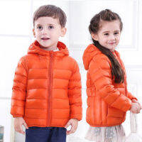 90 Duck Down Winter Down Jacket boy girl Child Kid Light Coat Hooded Thin Warm big boys Outerwears 2 4 6 8 10 12 14 Years