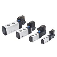 Pneumatic Electric Solenoid Valve 5 Way 2 Position Air Solenoid Valve 4V210-08 4V310-10 12V 24V 220V Pneumatic Solenoid Valve