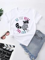 เสื้อยืดผ้าฝ้ายWomen Black T Shirt 2022 Women T Shirt Summer Print Short Sleeve O Neck Tshirt Fashion Harajuku 90S Clothes Female Tops Tee