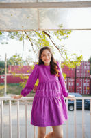 Chic No.9 - Violet Taffeta Dress ?ปัดซ้ายที่รูปเพื่อดูขนาดสินค้า