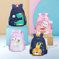 【SUN EIGHT】New Kindergarten School Bag Primary School Children Cartoon Bag Shoulder Load Reduction Cute Backpack Kids School Bag.กระเป๋า