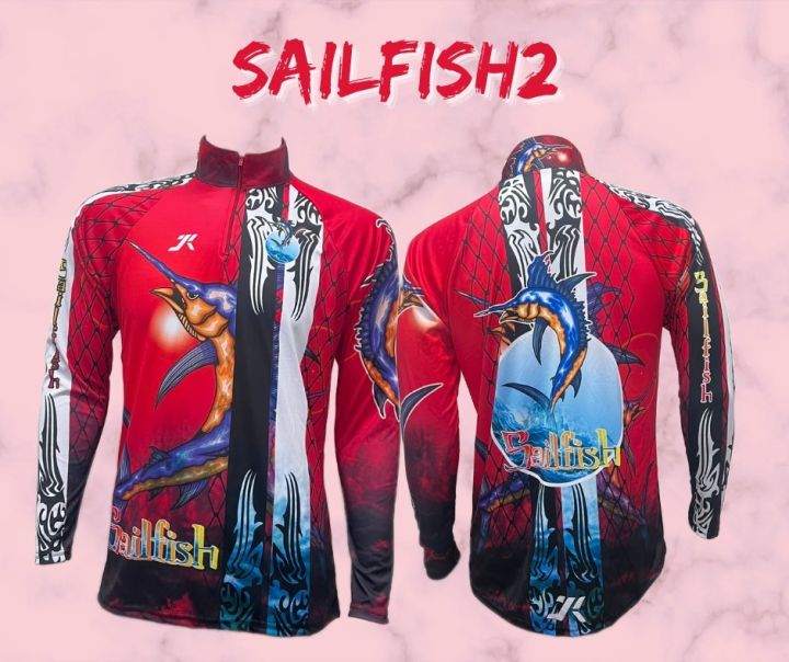 เสื้อตกปลา-แฟชั่น-กีฬากลางแจ้ง-jk-thailand-ลาย-sailfish-สีไม่ตก-แห้งเร็ว-ใส่ได้-ชาย-และ-หญิง