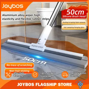 JOYBOS Floor Scrub Brush 2 In 1 Garage Bathroom Wiper Stiff