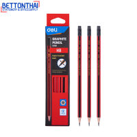 Deli 10901 Graphite Pencil HB ดินสอไม้ ขนาด HB (แพ็ค 12 แท่ง) ดินสอ เครื่องเขียน อุปกรณ์การเรียน ดินสอHB ดินสอทำข้อสอบ