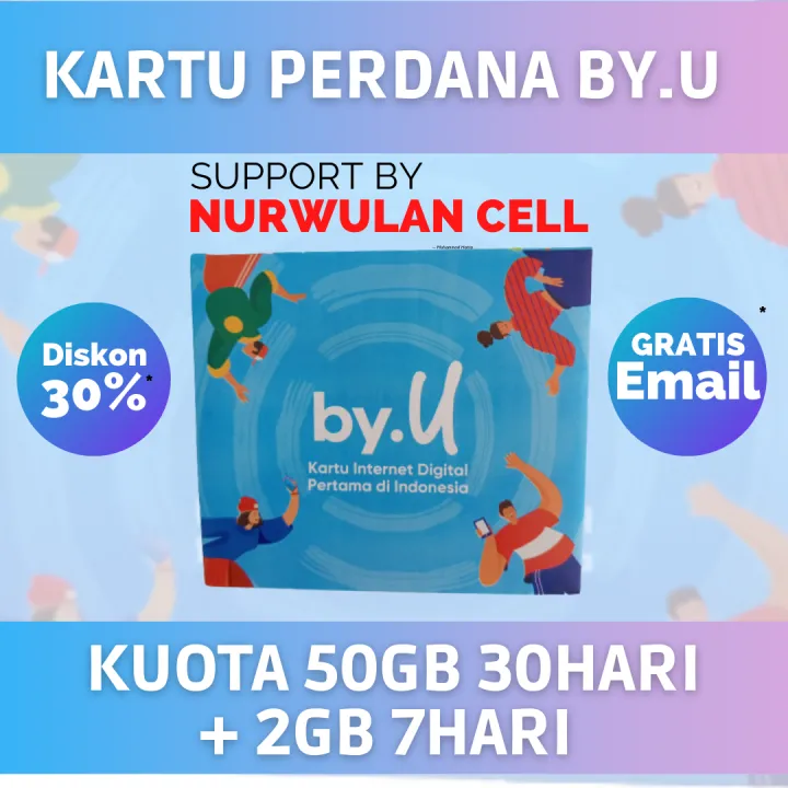 Promo Kartu Perdana Byu By.U 50gb 30hari | Lazada Indonesia