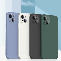 Case สำหรับ Apple iPhone 12 13 Mini Pro Max บางนุ่มลูกอมซิลิโคนเหลวเต็มป้องกันปกหลังปลอก