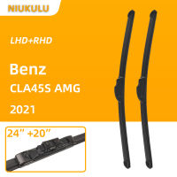 Car Windscreen Windshield Wiper Blades For Benz CLA45S AMG 2021 24"+20" Hybrid Car Rubber Wiper Accessories